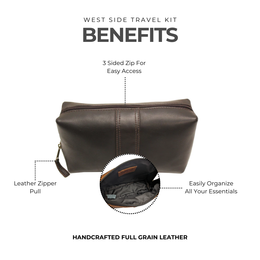 West Side Leather Travel Kit