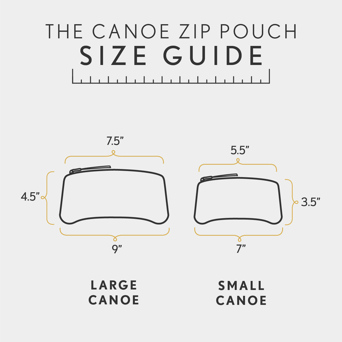 'Almost Perfect' Canoe Zip Pouch