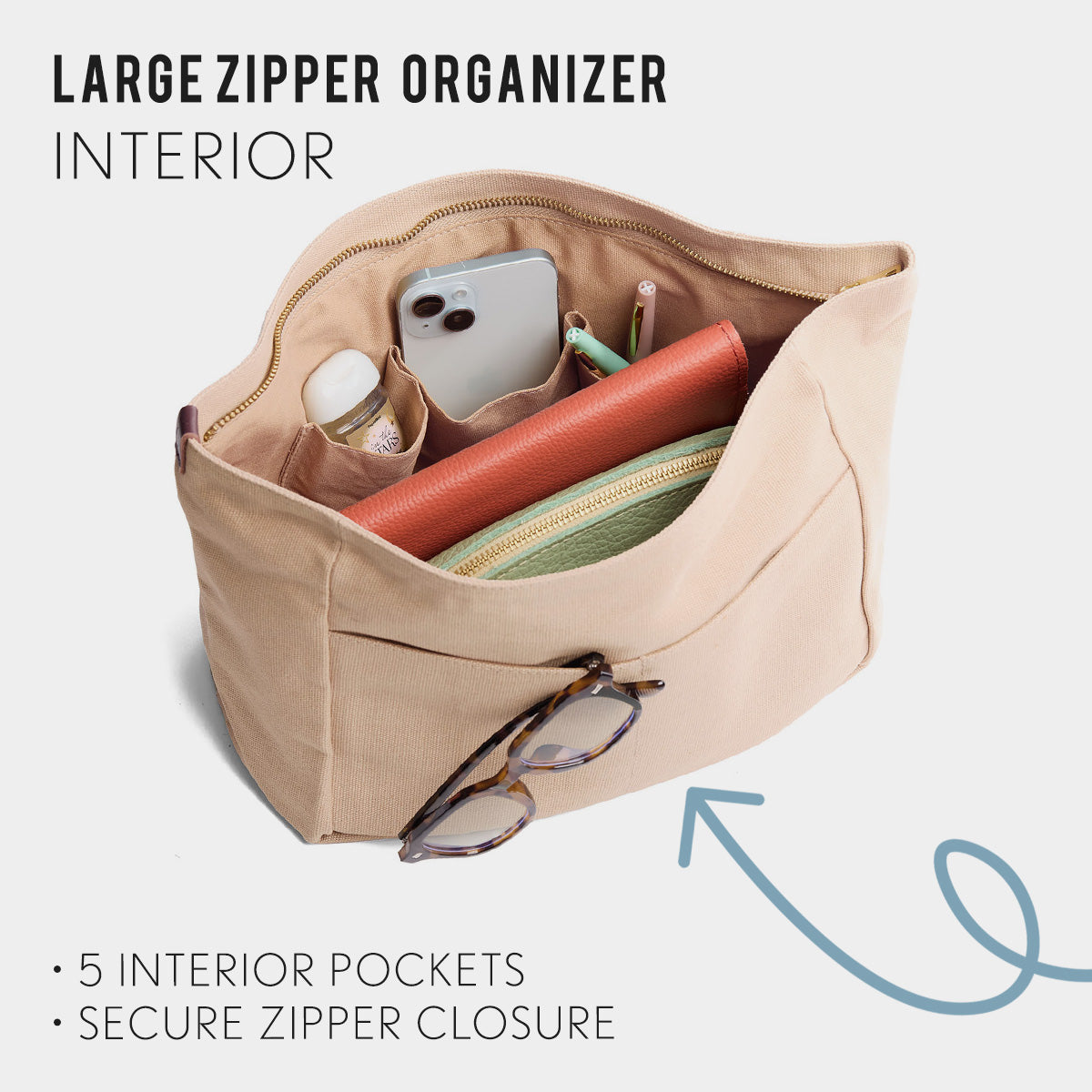 Canvas Purse Organizer
