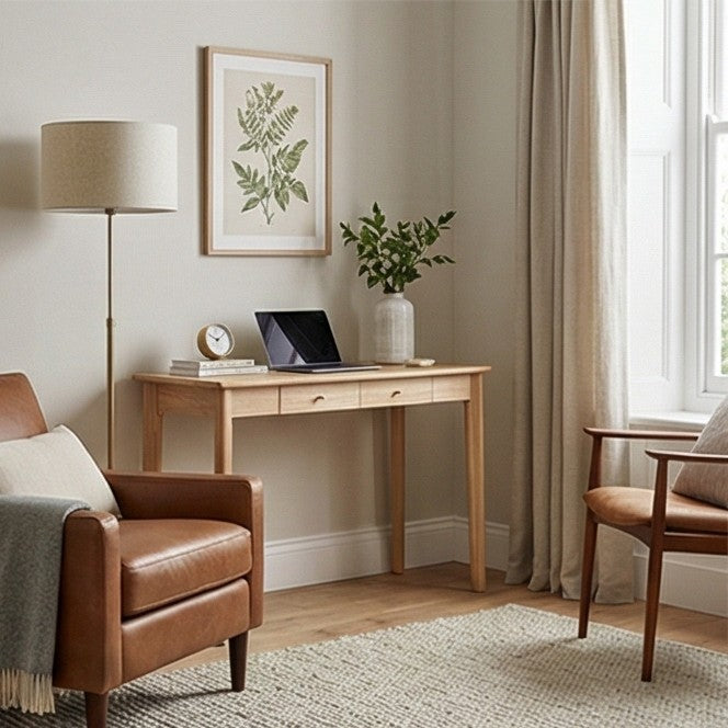 Wright Oak Desk and Dressing Table