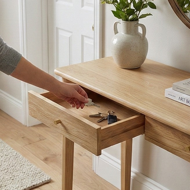 Wright Oak Desk and Dressing Table