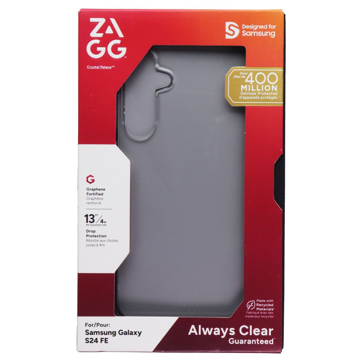 ZAGG Crystal Palace Case for Samsung Galaxy S24 FE - Clear - New