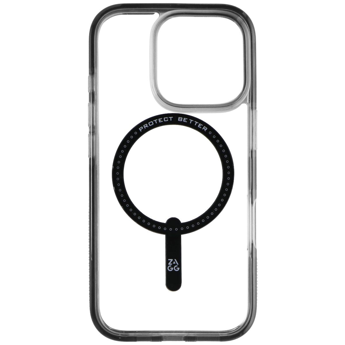 ZAGG Santa Cruz Snap Case for MagSafe for Apple iPhone 16 Pro - Black / Clear - New
