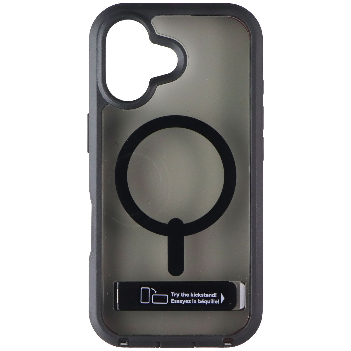 ZAGG Rainier Case with Kickstand for MagSafe for Apple iPhone 17 - Smoke - New