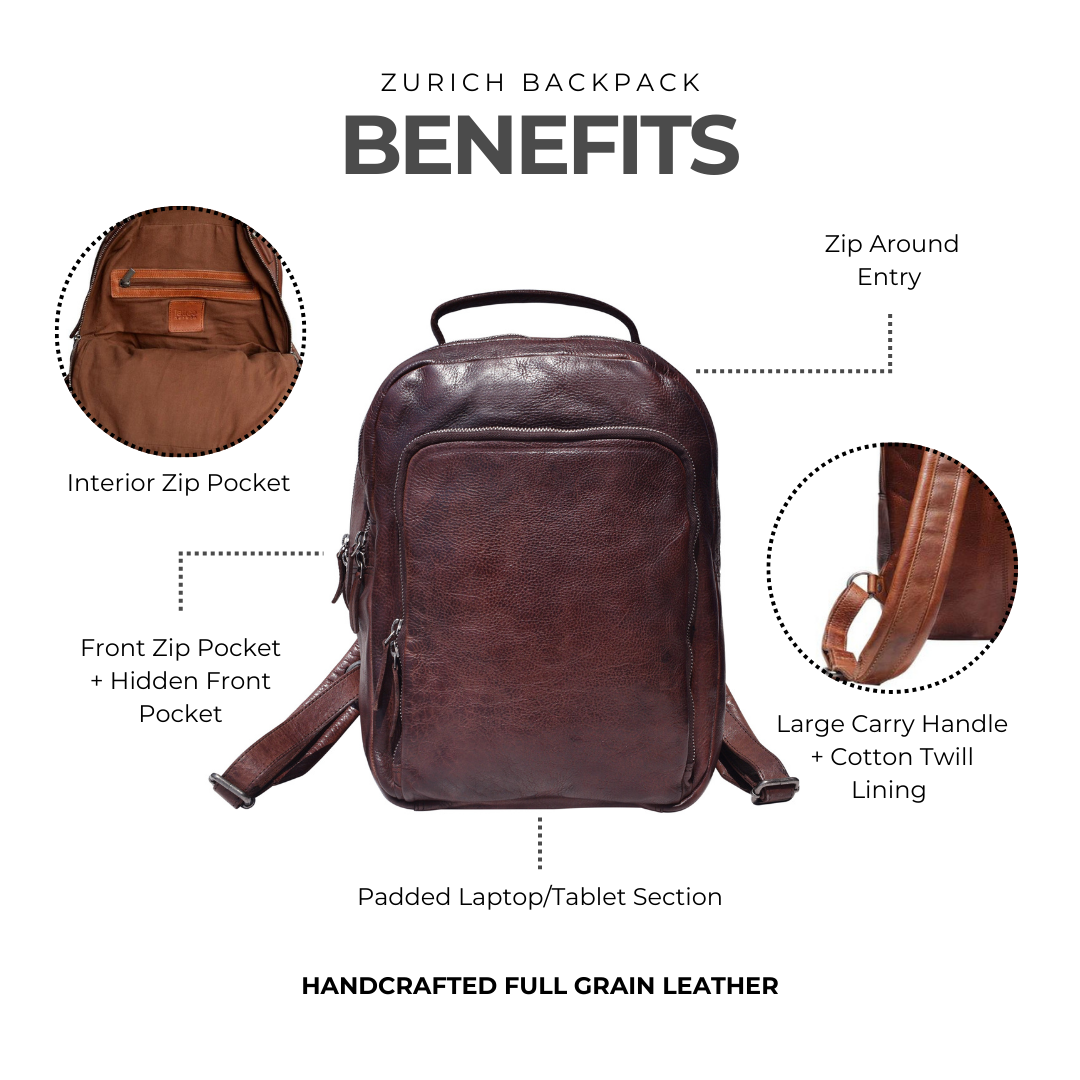 Zurich Leather Backpack
