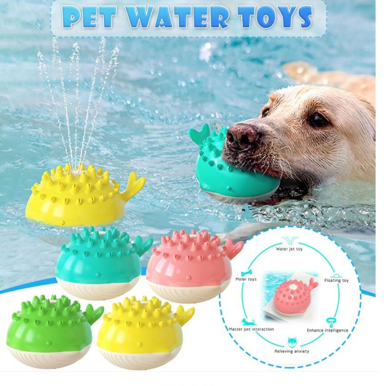 Electric Floating Water Spray Dog Toy
