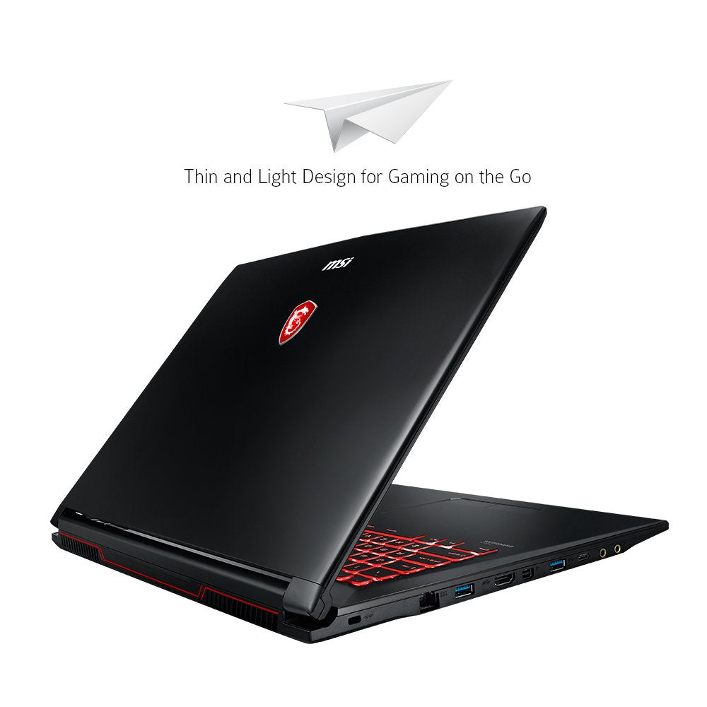 MSI 17.3" Gaming Laptop - i7-7700HQ - GeForce GTX 1050 - 8GB DDR4 - 128GB SSD+1TB HDD (GL72M 7RDX-800)