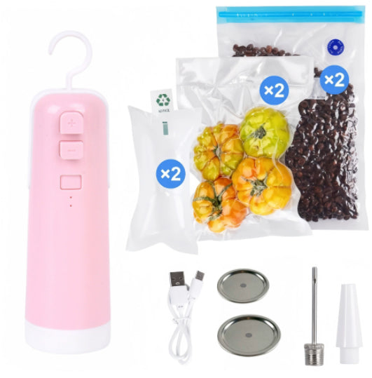 4 In 1 Portable Electric Vacuum Sealer  For Vacuum Storage Bags Kitchen Gadgets