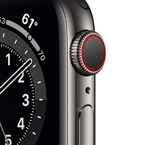 Apple Watch Series 6 (GPS + Cellular, 40mm) - Graphite Stainless Steel Case with Graphite Milanese Loop - MG2U3LL/A