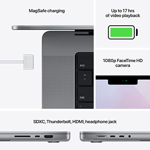 MacBook Pro 14"" Laptop - Apple M1 Pro chip - 16GB RAM - 512GB SSD - Space Gray - MKGP3LL/A