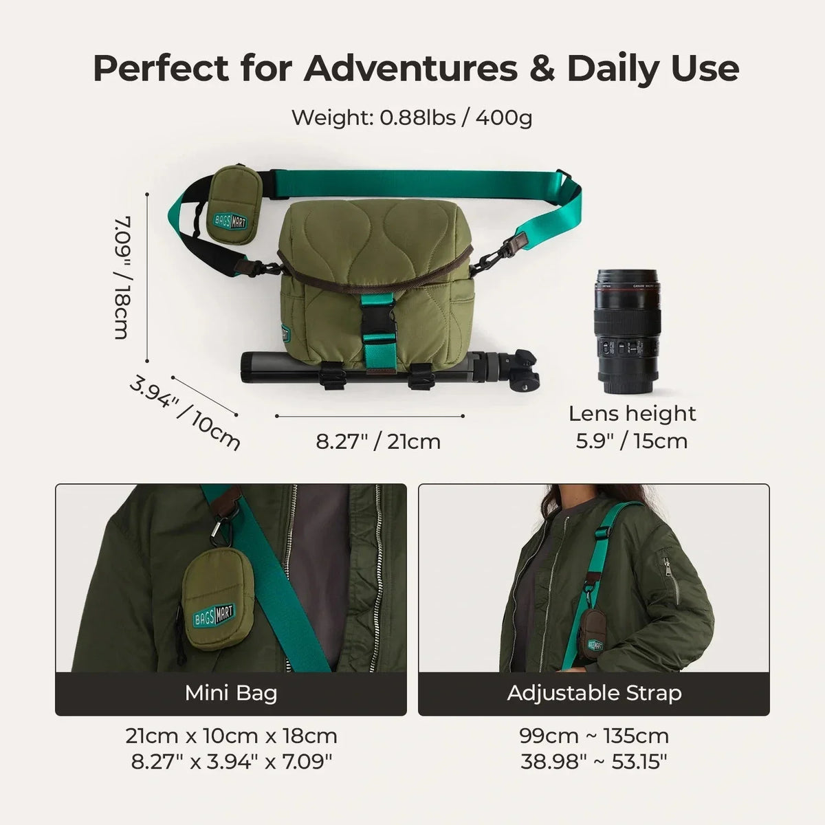 (FREE GIFT) Paz 4L Camera Sling