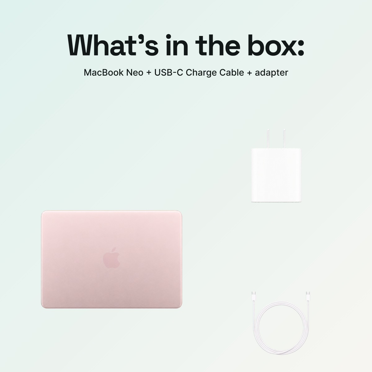 Apple MacBook Neo 13-inch 256GB 8GB RAM A18 Pro 6-Core CPU 5-Core GPU (2026) Blush