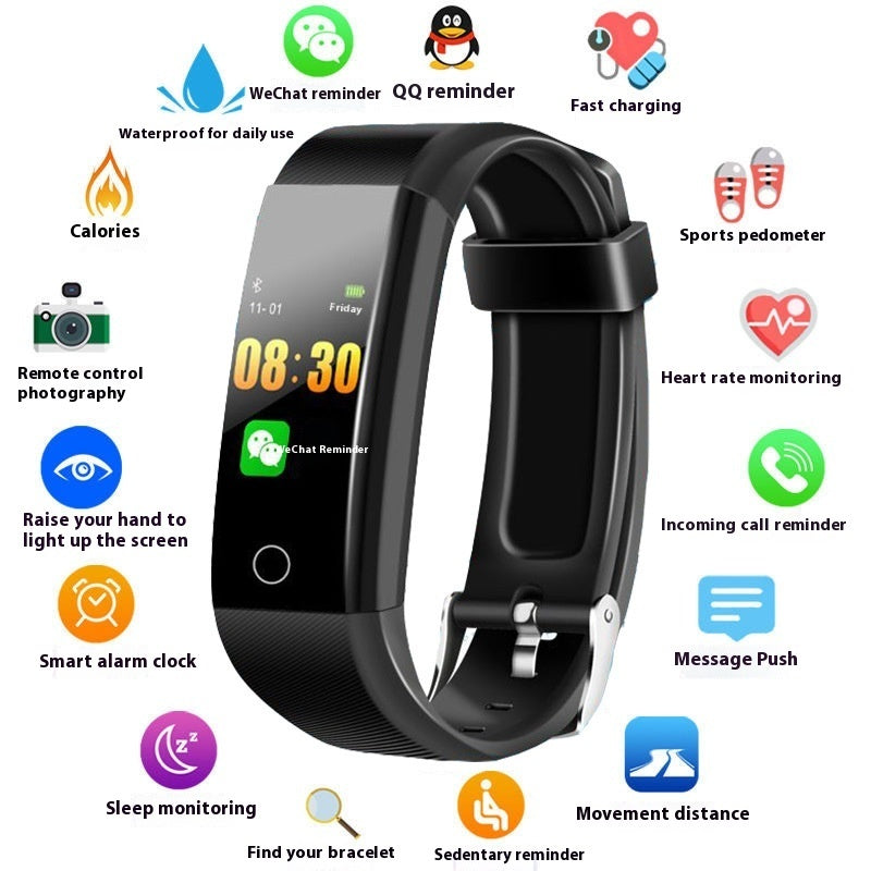 Men & Women Smart Blood Pressure & Heart Rate Fitness Bracelet