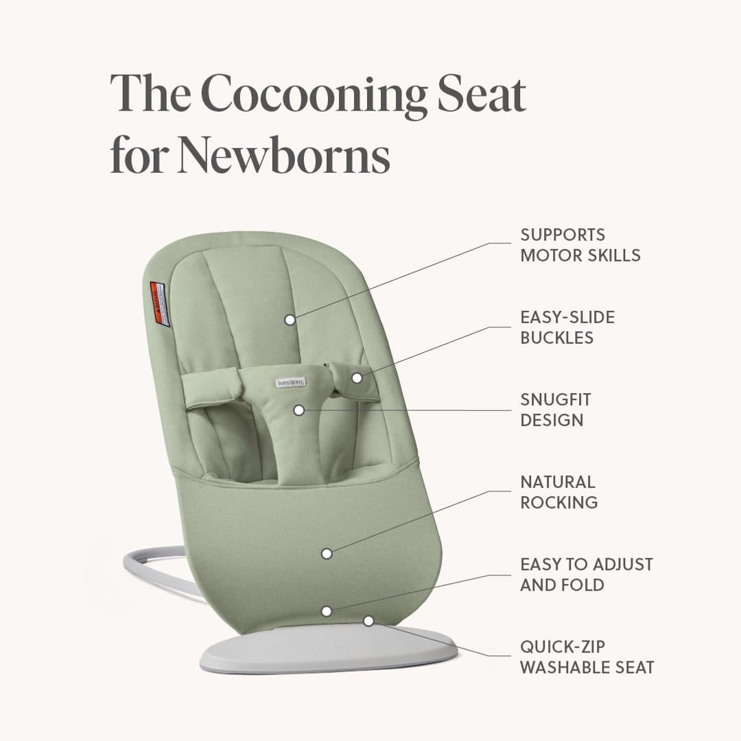 BabyBjörn Bouncer Begin - Woven, Sand Gray