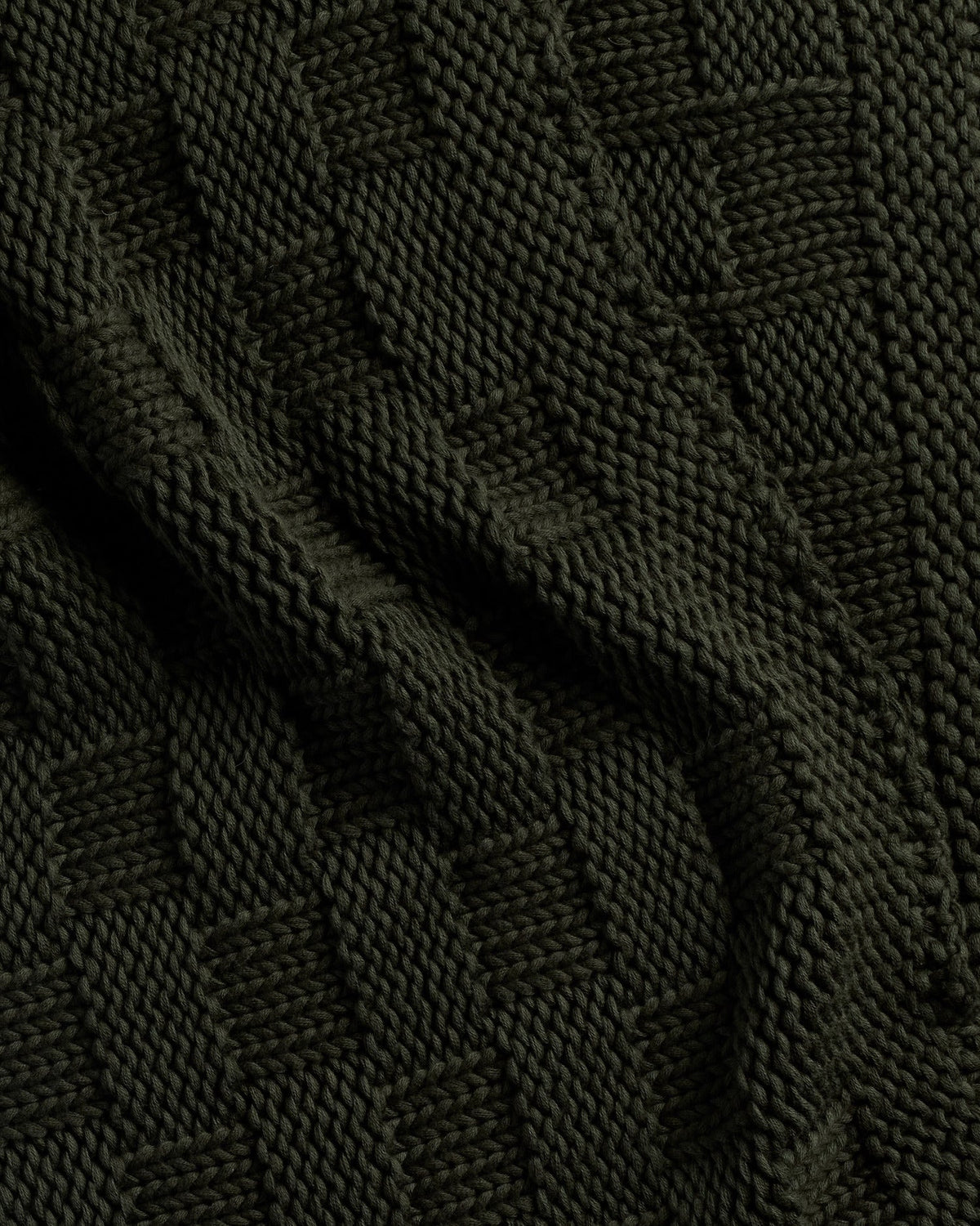 Basketweave Throw (Evergreen)