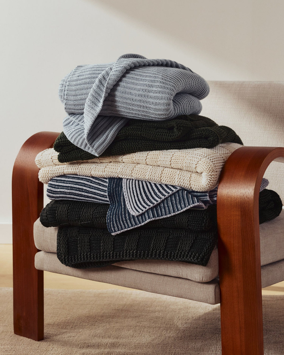 Basketweave Throw (Evergreen)