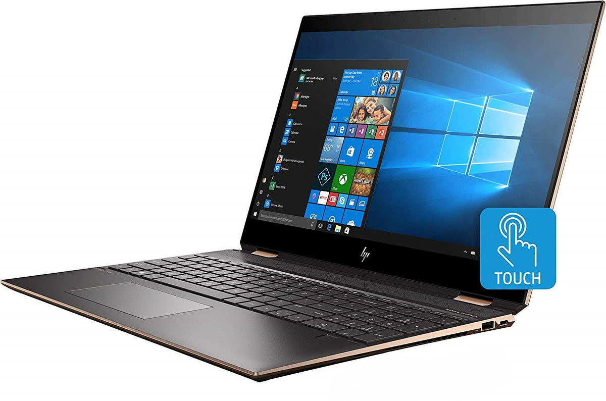 HP - Spectre x360 2-in-1 15.6" 4K OLED UHD Touch-Screen Laptop - Intel Core i7-8565U - 16GB RAM - 512GB SSD - 15-DF0043DX