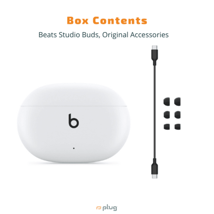 Beats Studio Buds - True Wireless Noise Cancelling Earphones - White (Brand New)