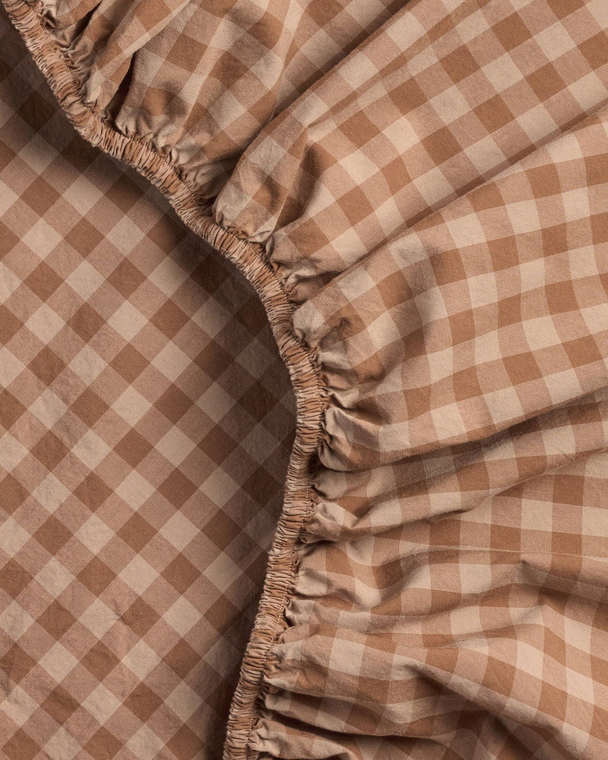 Brushed Cotton Fitted Sheet (Adobe Check)