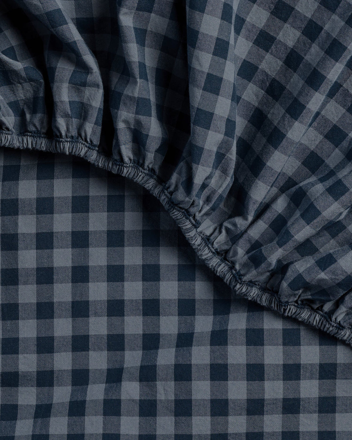 Brushed Cotton Fitted Sheet (Dusk Check)