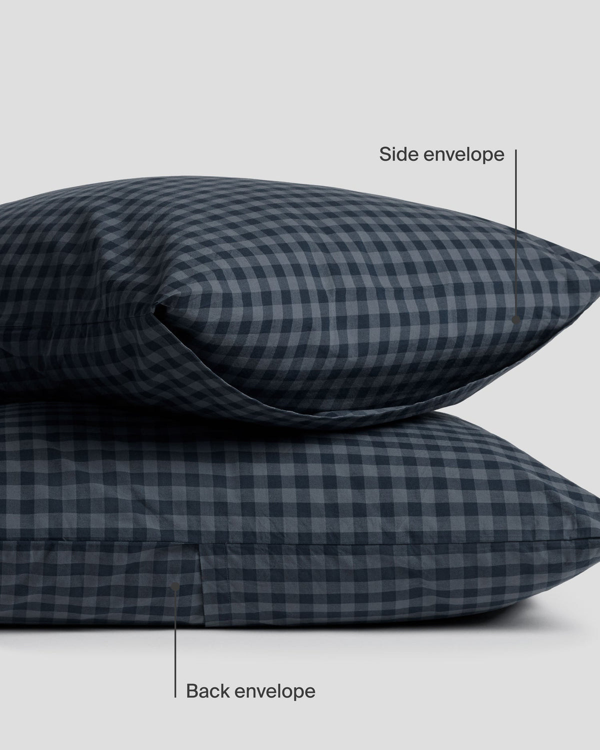 Brushed Cotton Pillowcase Set (Dusk Check)