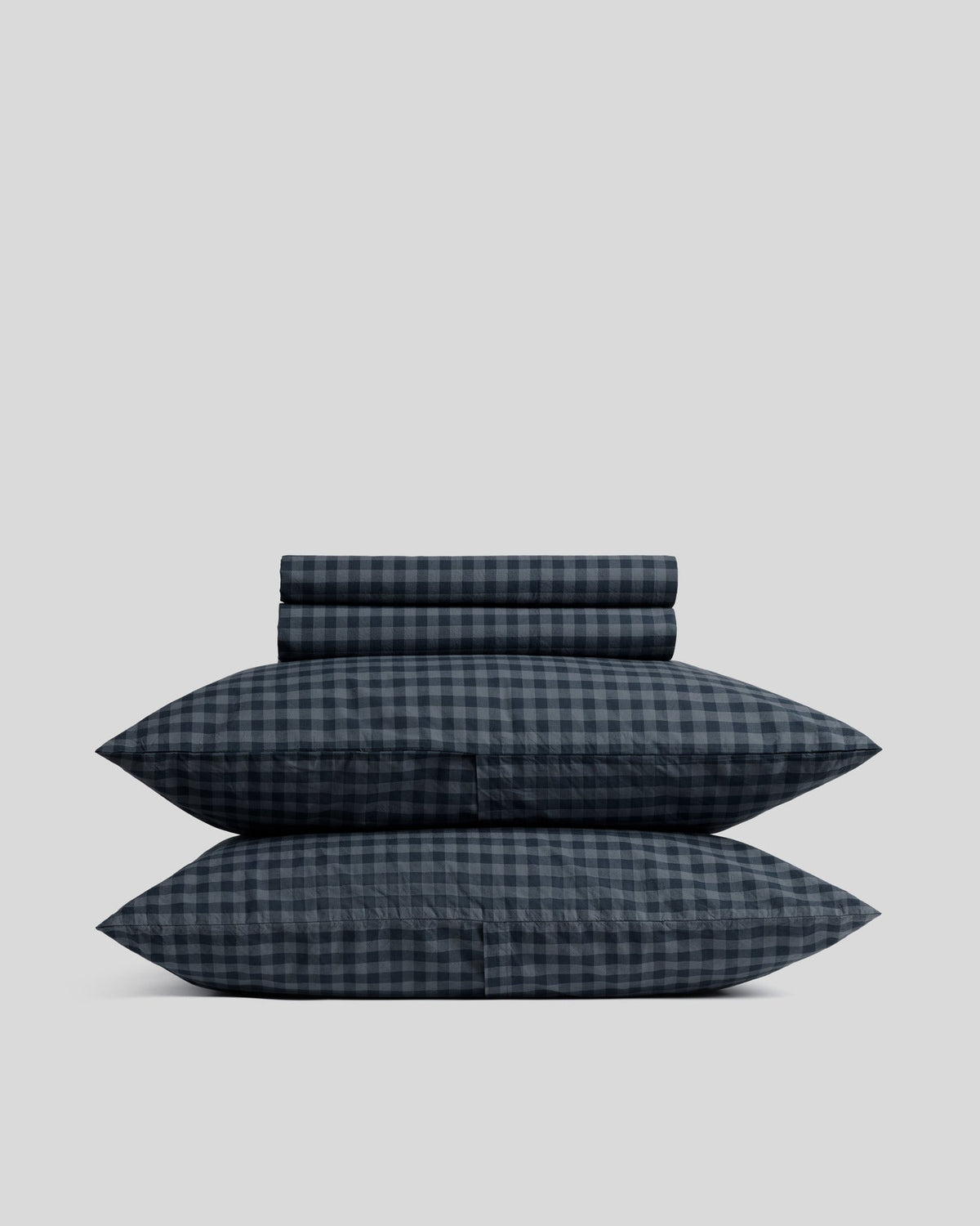 Brushed Cotton Sheet Set - Dusk Check K/CK