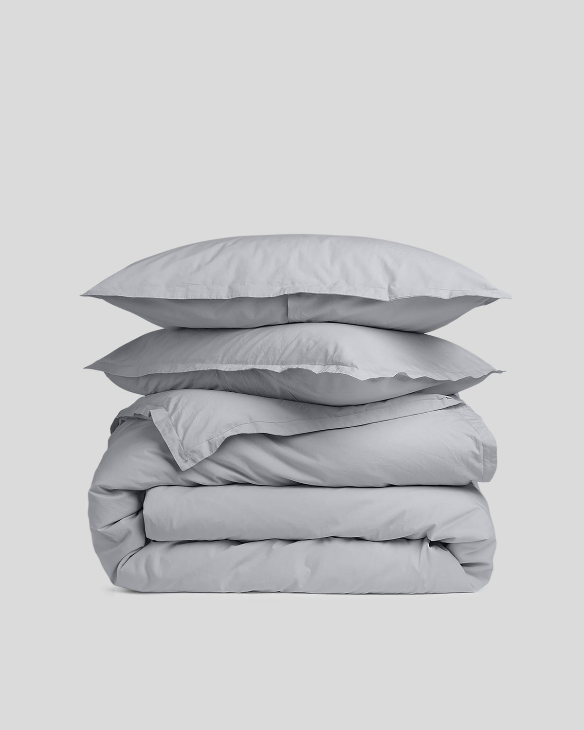 Brushed Cotton Duvet Cover Set - Sky F/Q