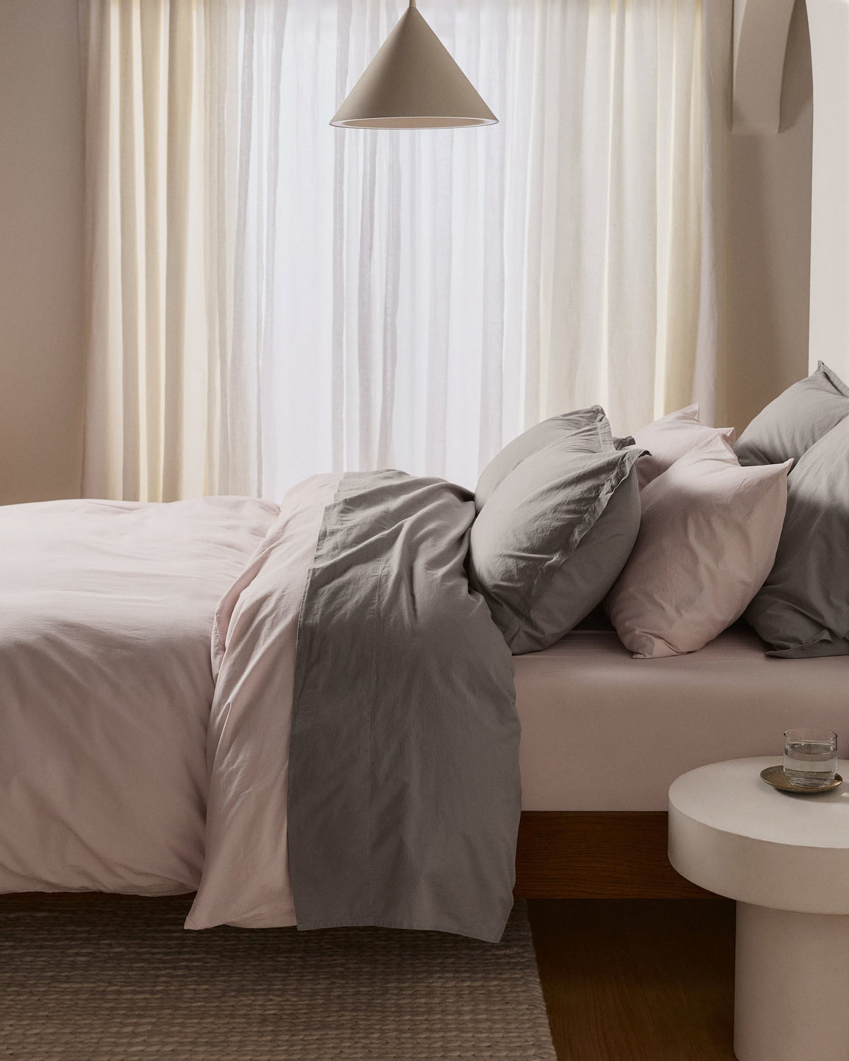 Brushed Cotton Euro Sham (Pebble)