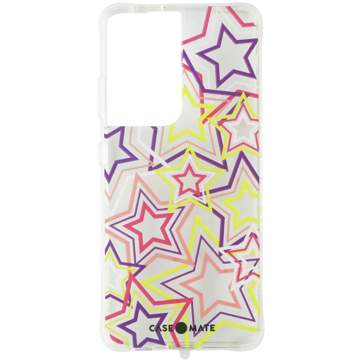 Case-Mate Prints Hardshell Case for Samsung Galaxy S21 Ultra 5G - Neon Stars - New