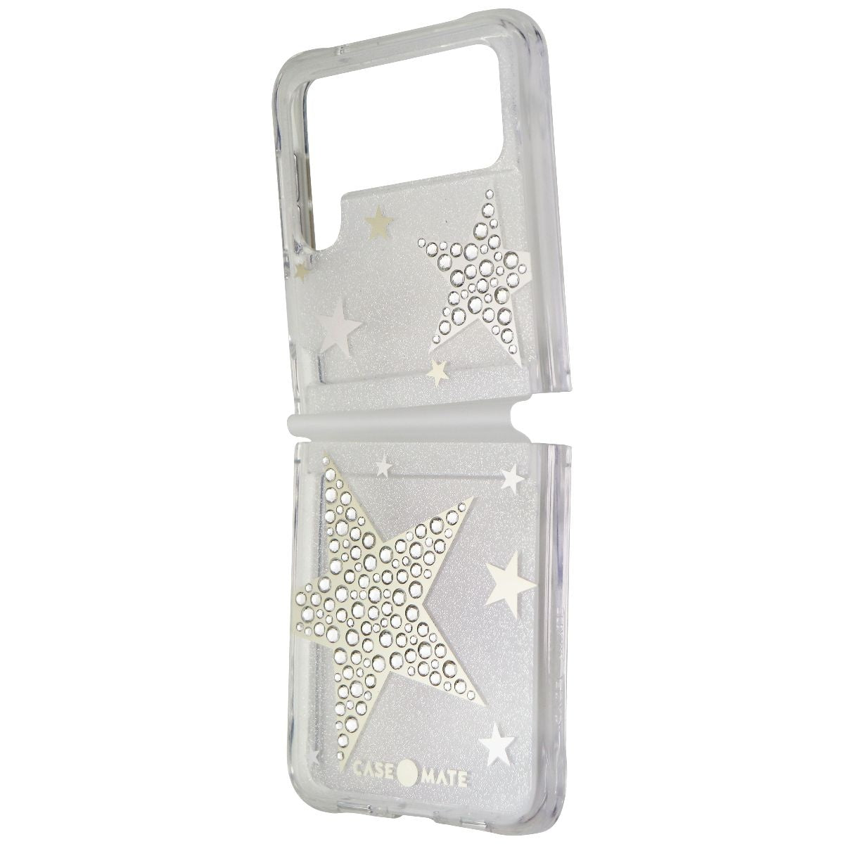 Case-Mate Sheer SuperStar Case for Samsung Galaxy Z Flip3 5G - Silver/Gold/Clear - New