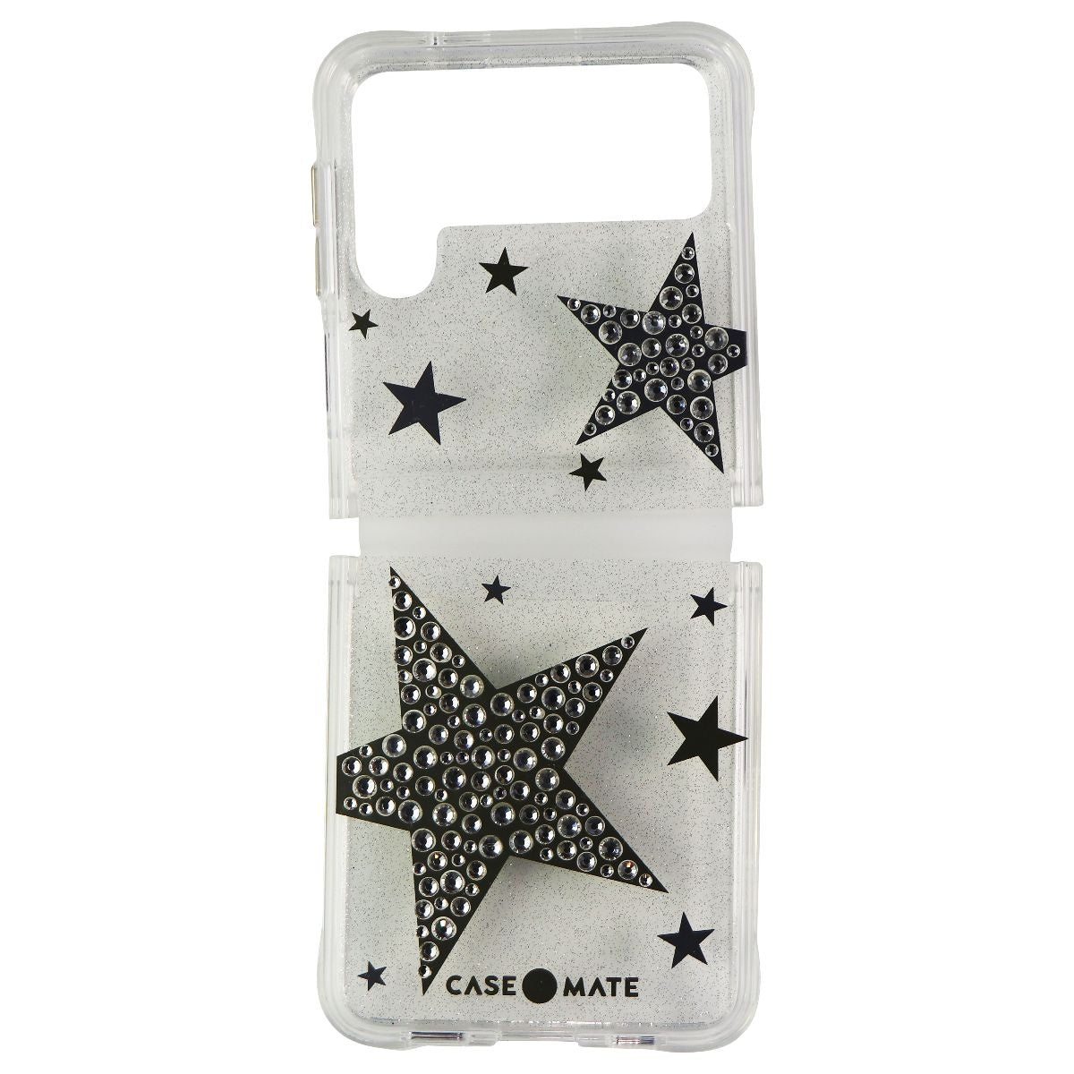 Case-Mate Sheer SuperStar Case for Samsung Galaxy Z Flip3 5G - Silver/Gold/Clear - New