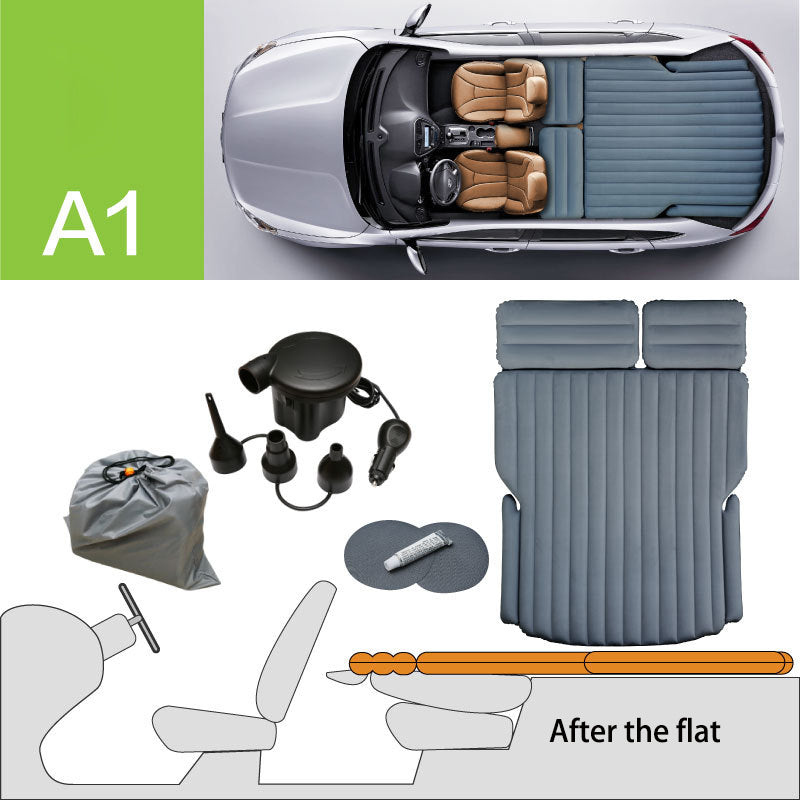 Portable Inflatable Car Bed for Hatchback Travel