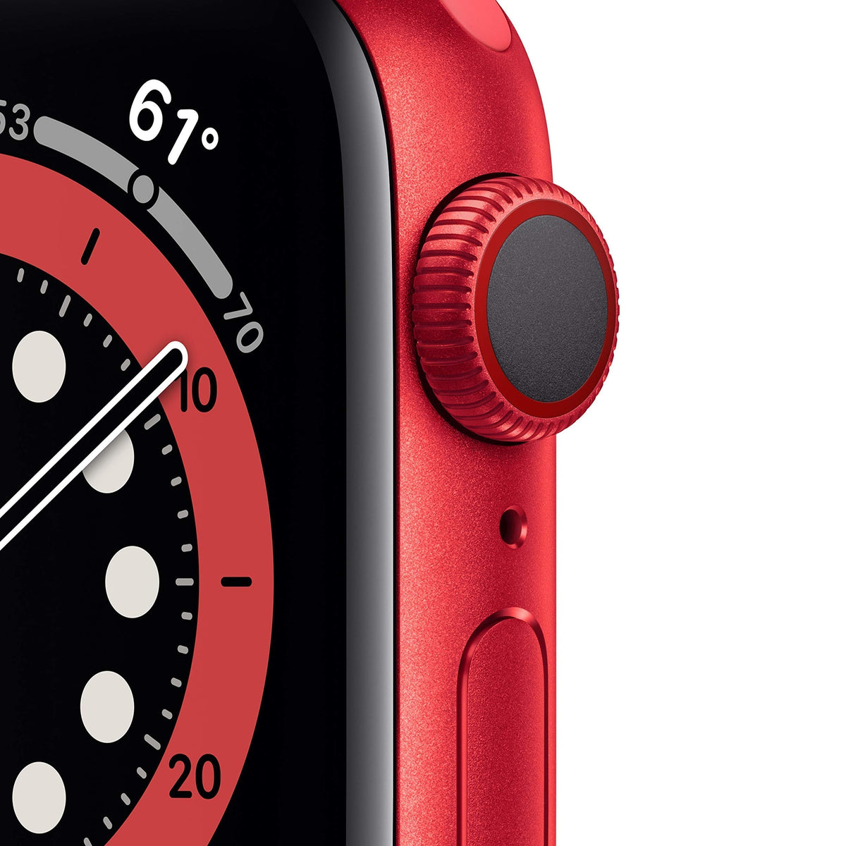 Apple Watch Series 6 GPS + Cellular, 40mm RED Aluminum Case with RED Sport Band - M02T3LL/A