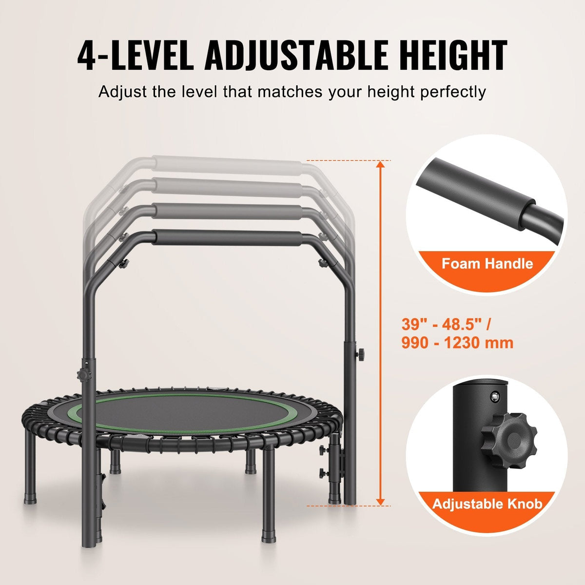 40" Foldable Mini Trampoline & Rebounders
