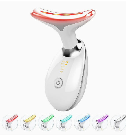 EMS Thermal LED Microcurrent Beauty Device Neck & Face Massager