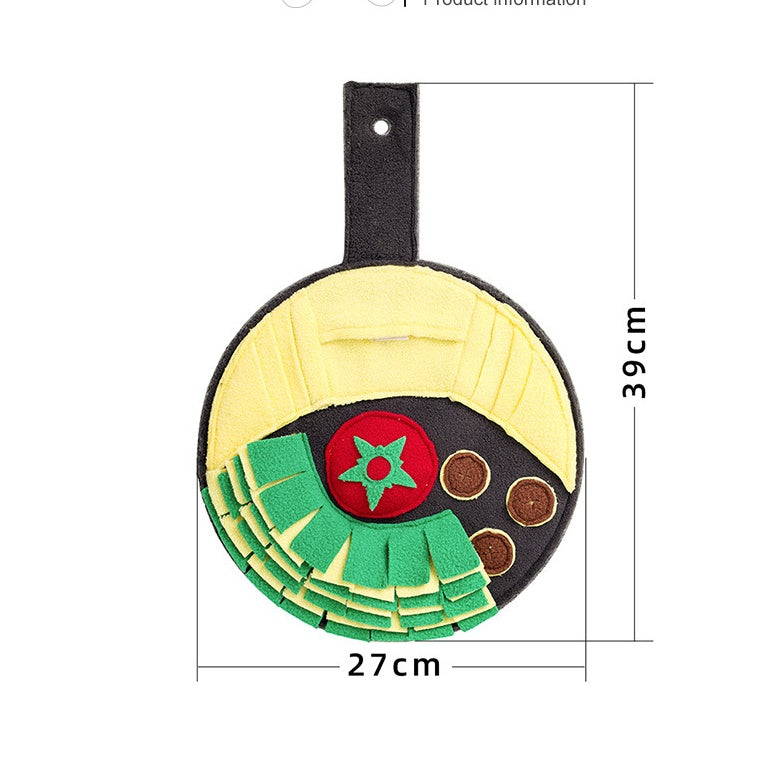 Wok Dish Puzzle Tibetan Food Dog Toy