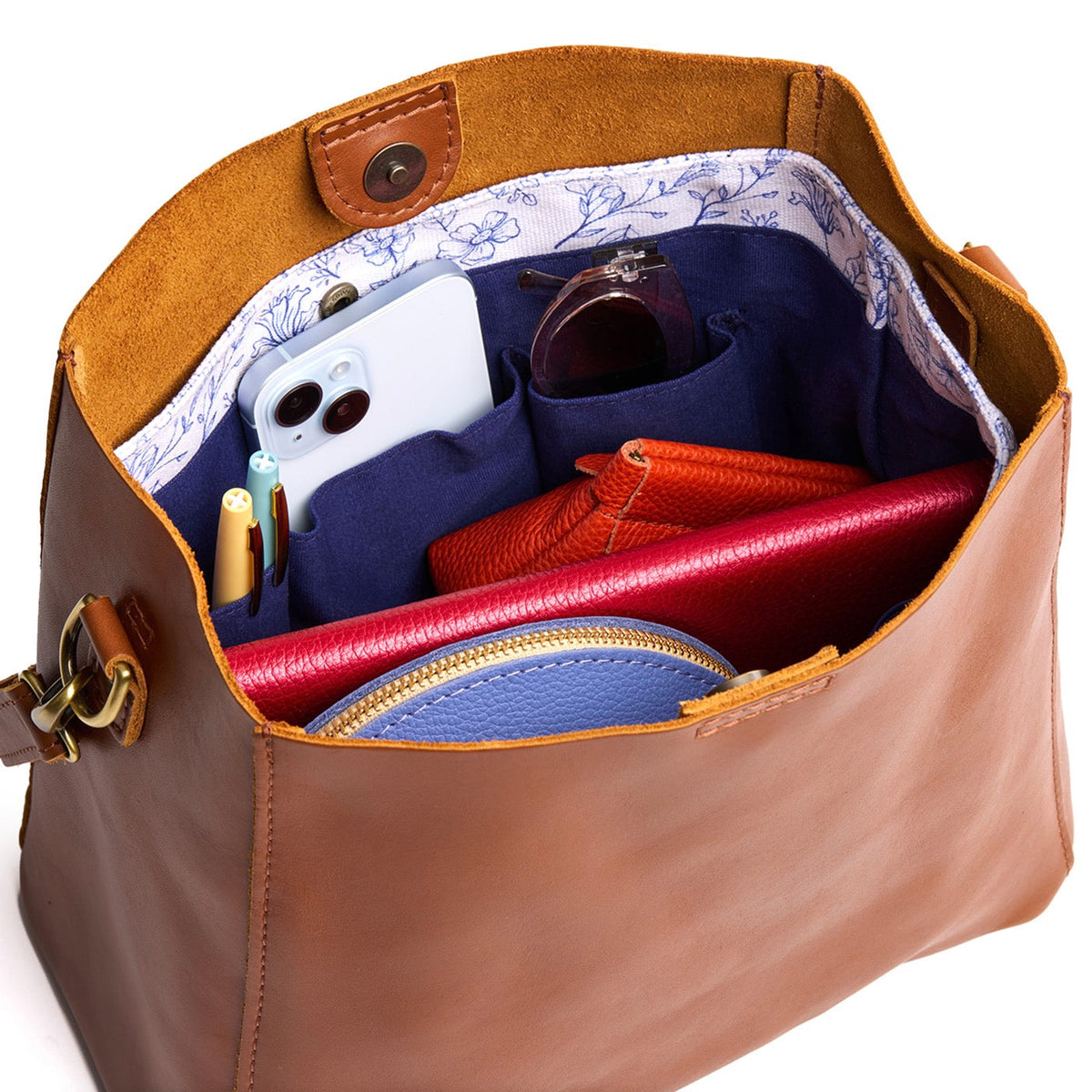 Printed Canvas Purse Organizer