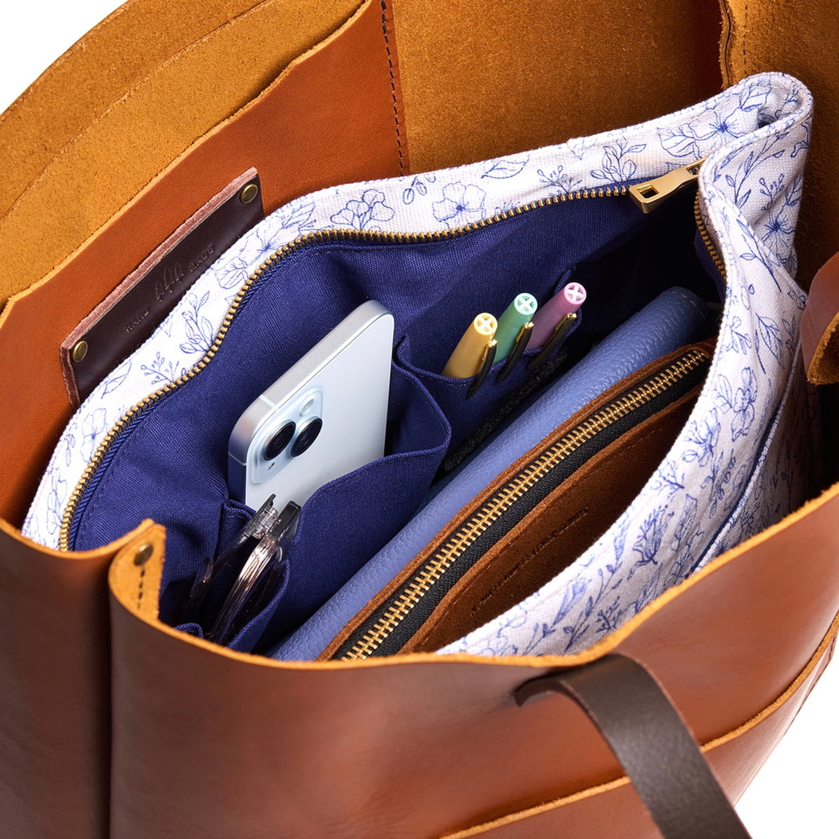 Printed Canvas Purse Organizer