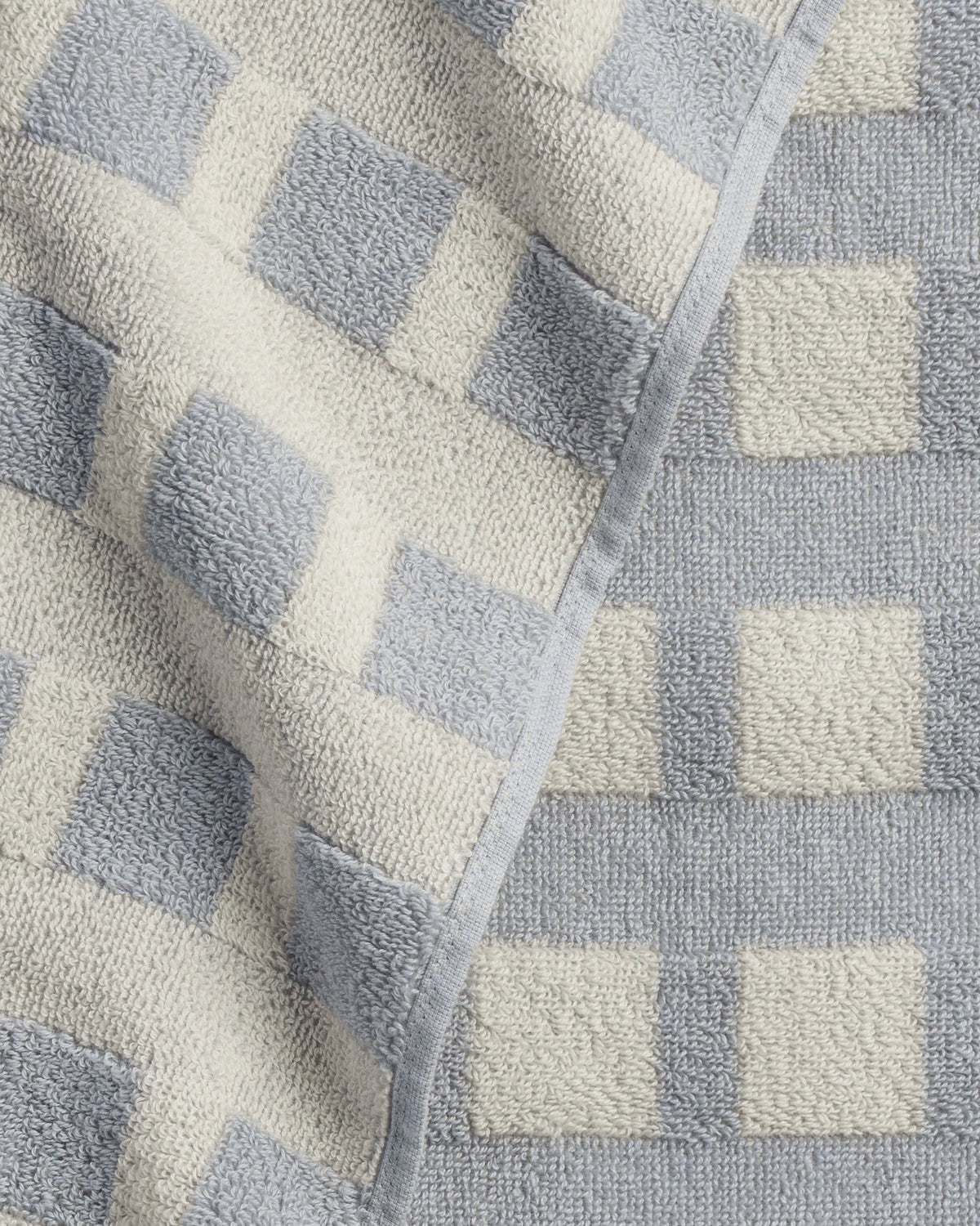 Capri Check Beach Towel - FINAL SALE (Sky with Natural)