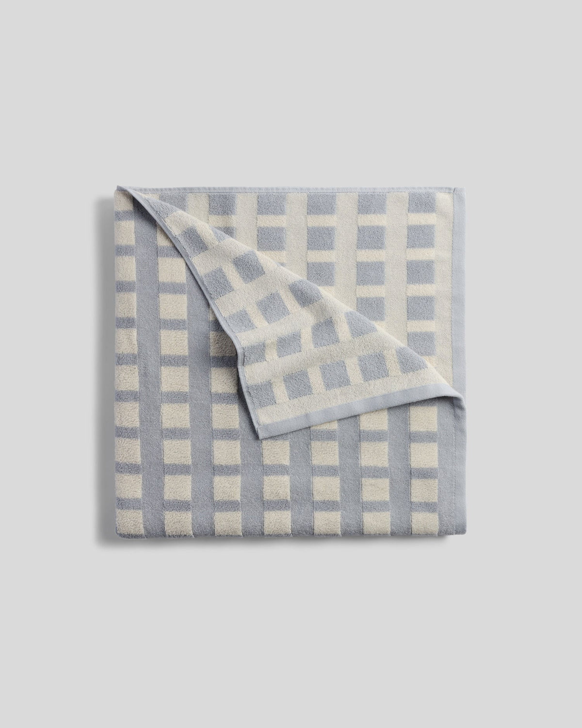 Capri Check Beach Towel - FINAL SALE (Sky with Natural)