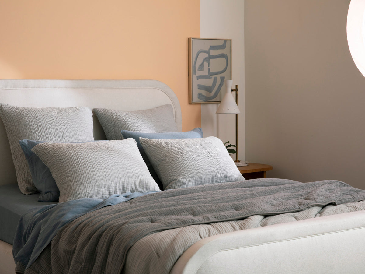 Organic Cloud Cotton Quilt - FINAL SALE (Steel and Smoke)