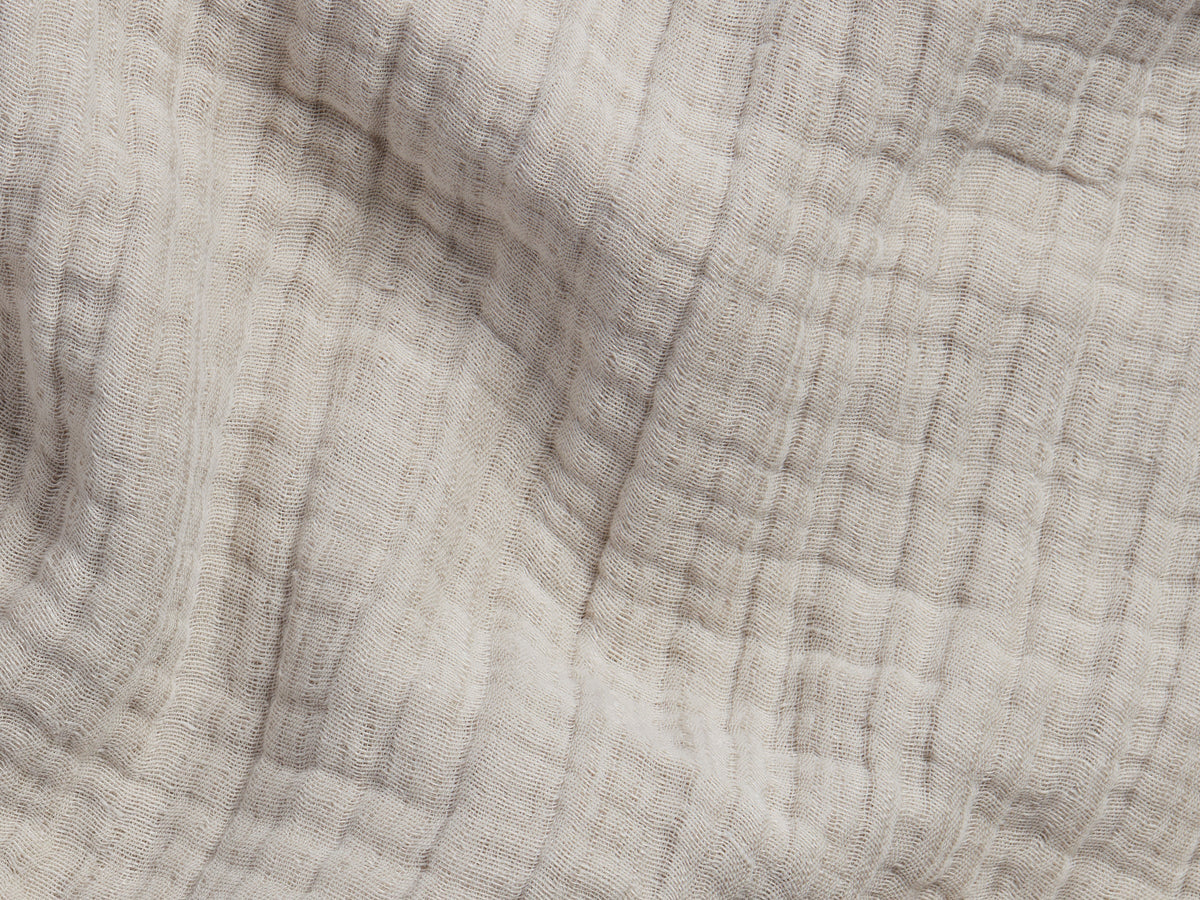 Cloud Linen Gauze Throw (Bone)