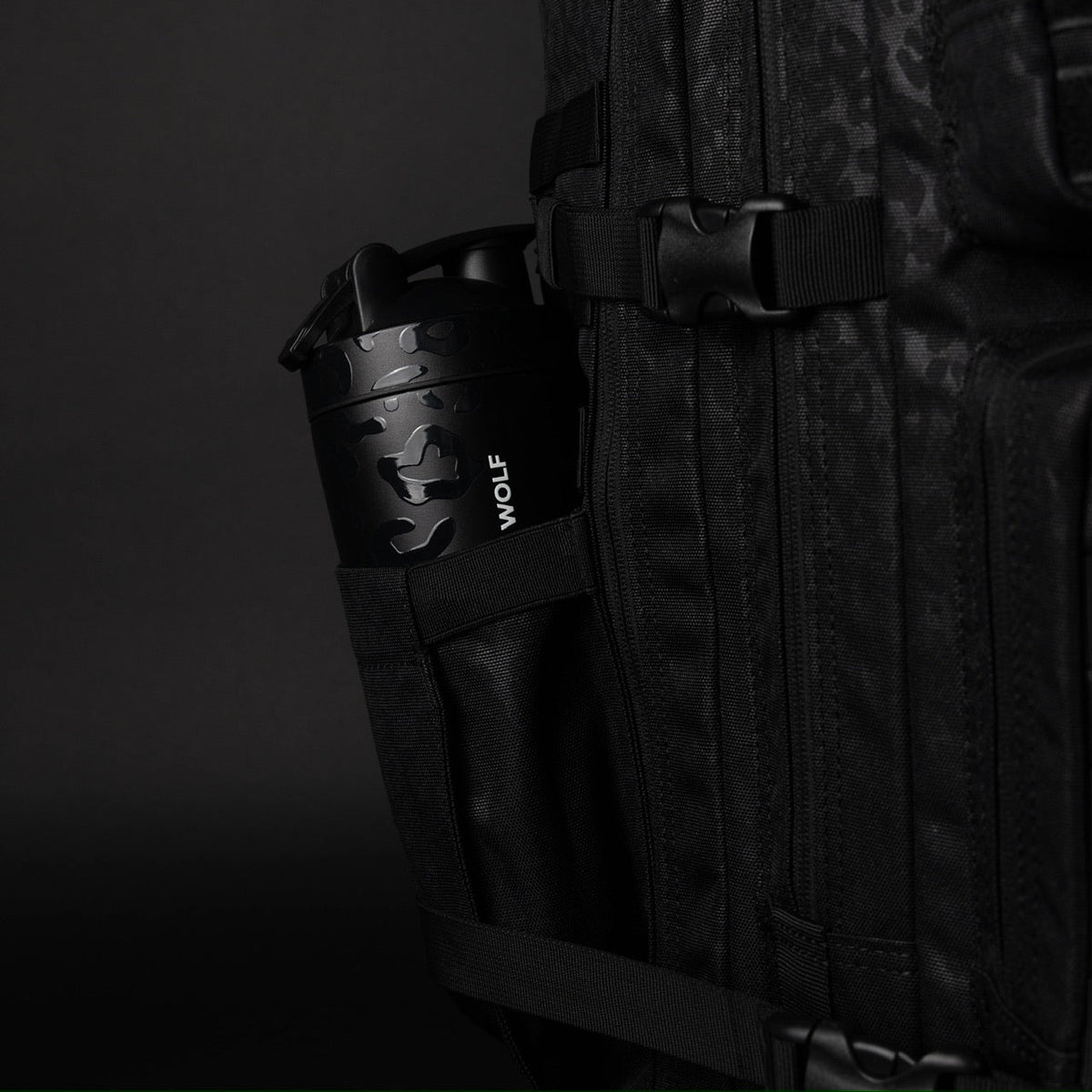 35L Backpack Black Leopard