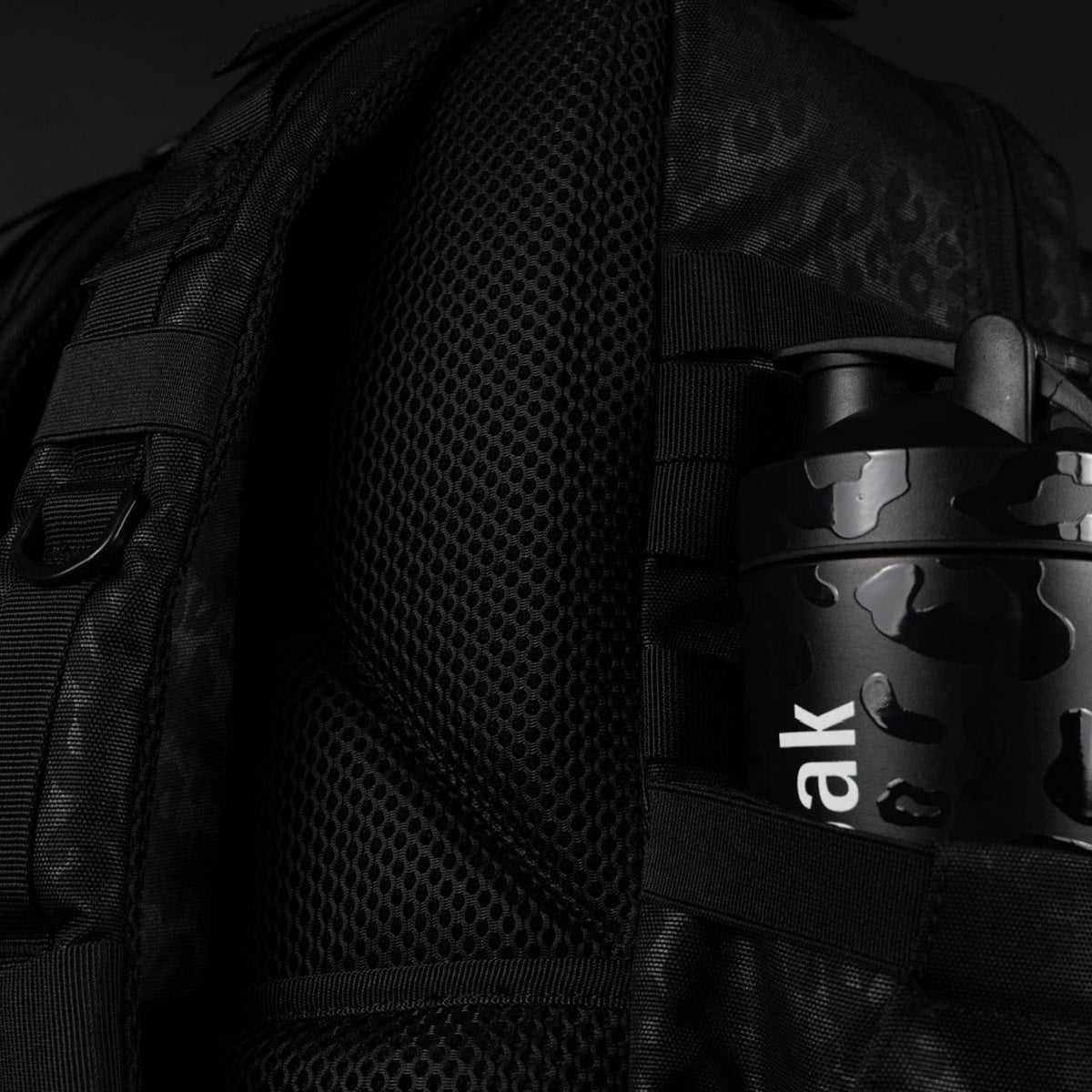 45L Backpack Black Leopard