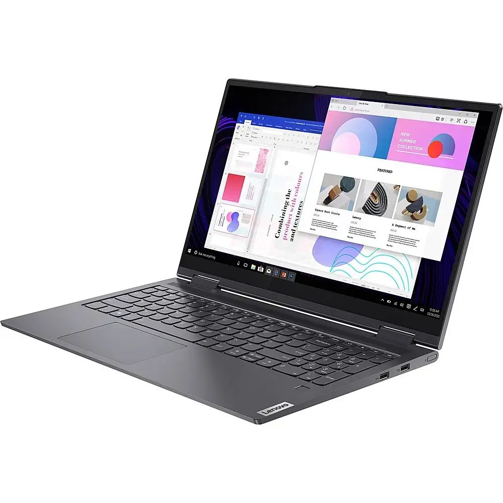 Lenovo Yoga 7 15.6" FHD 2-in-1 Touchscreen laptop - Intel Core i7-1165G7 - 12GB RAM - 512GB SSD - Slate Gray - 82BJ007QUS
