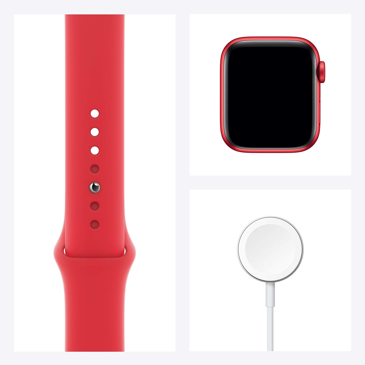 Apple Watch Series 6 GPS + Cellular, 40mm RED Aluminum Case with RED Sport Band - M02T3LL/A