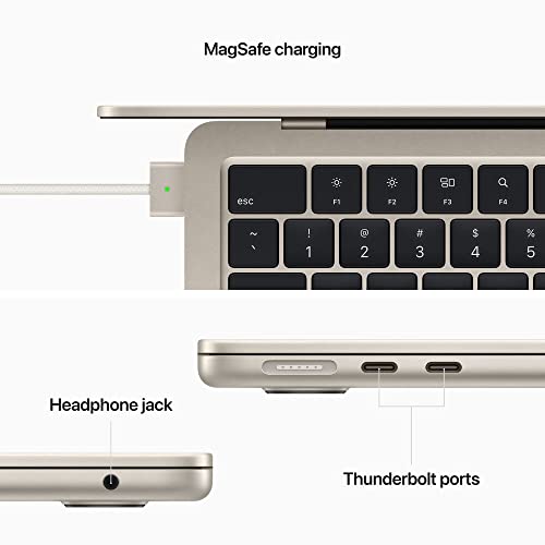 MacBook Air 13.6"" Laptop - M2 - 8GB Memory - 256GB SSD - Starlight - MLY13LL/A