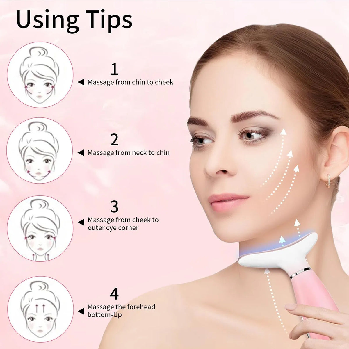 3-in-1 Neck & Face Massager Thermal, Vibration & Skin Care Tool