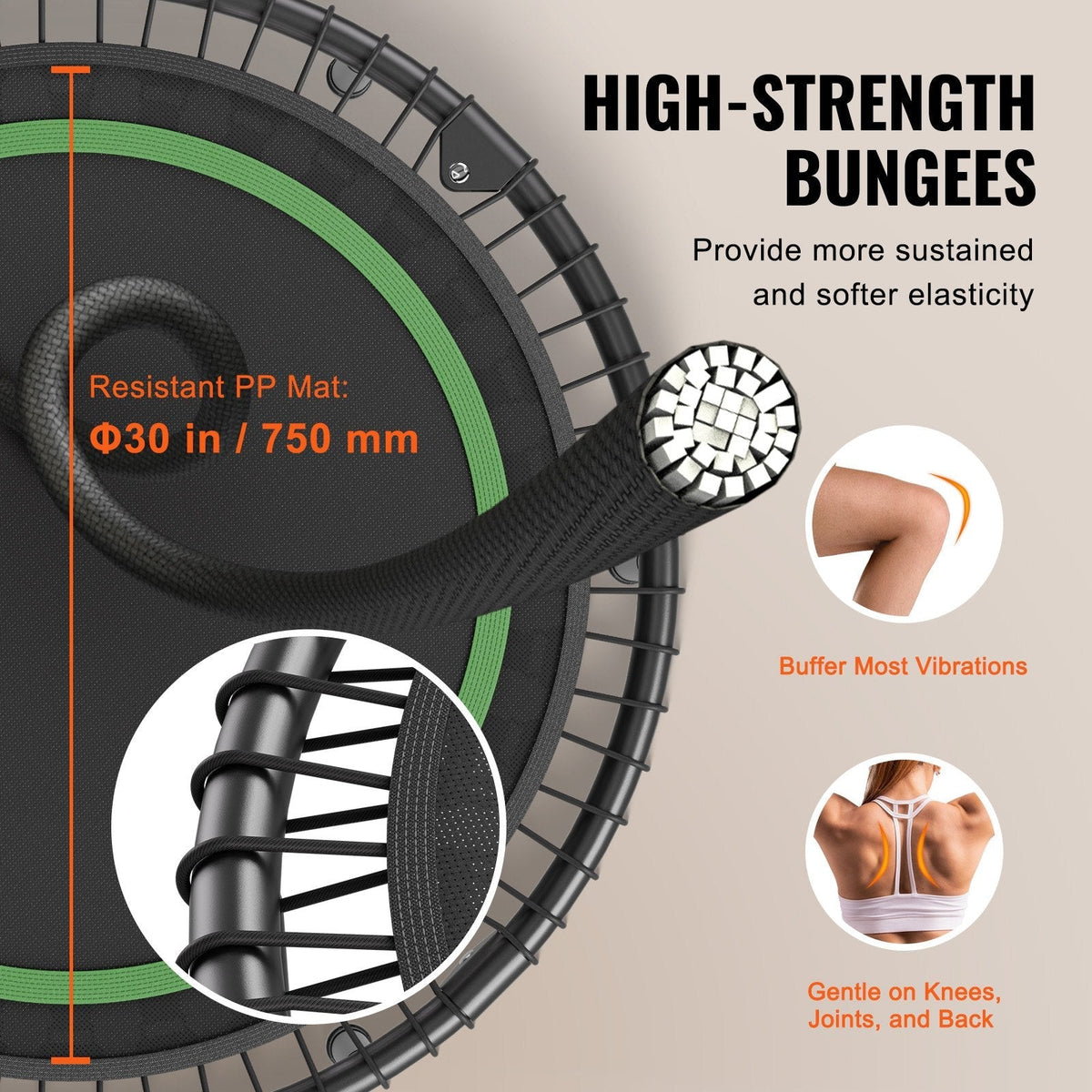 40" Foldable Mini Trampoline & Rebounders