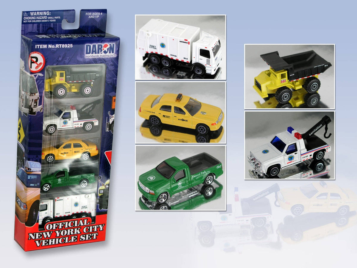 Daron Toys New York City 5 Piece Vehicle Gift Pack